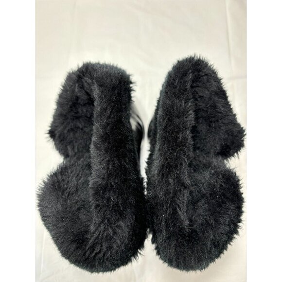 Colin Stuart For Victoria's Secret  Booties High Heels Suede Fur Buckle Size 9 B - Picture 11 of 13